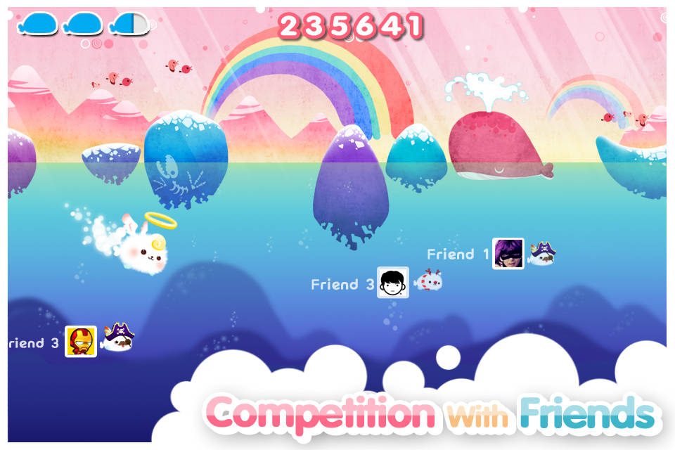 Save Harp Seal! iOS game, "Fluffy Diver"! Touch Arcade